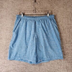 Lululemon Pace Breaker Shorts Mens XL Blue Heathered Athletic Running 9 Inch